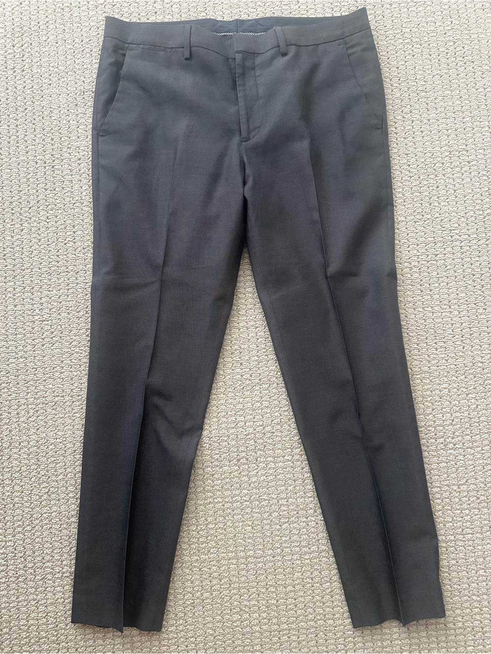 Express Men's Black Dress Pants - Slim Tailored Fit